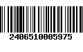 Código de Barras 2406510005975