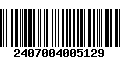 Código de Barras 2407004005129