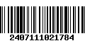 Código de Barras 2407111021784