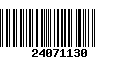 Código de Barras 24071130