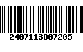 Código de Barras 2407113007205