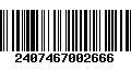 Código de Barras 2407467002666