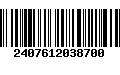 Código de Barras 2407612038700