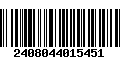 Código de Barras 2408044015451