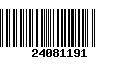 Código de Barras 24081191