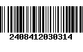 Código de Barras 2408412030314