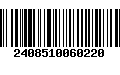 Código de Barras 2408510060220