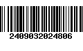 Código de Barras 2409032024806