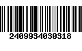 Código de Barras 2409934030318