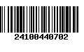 Código de Barras 24100440702