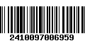 Código de Barras 2410097006959