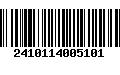 Código de Barras 2410114005101