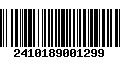 Código de Barras 2410189001299