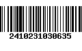 Código de Barras 2410231030635