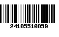 Código de Barras 24105510059