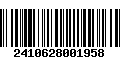 Código de Barras 2410628001958