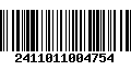 Código de Barras 2411011004754