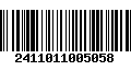 Código de Barras 2411011005058