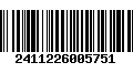 Código de Barras 2411226005751