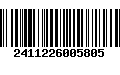 Código de Barras 2411226005805