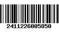 Código de Barras 2411226005850