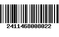 Código de Barras 2411468008022