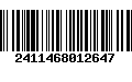 Código de Barras 2411468012647