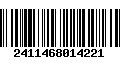 Código de Barras 2411468014221