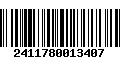 Código de Barras 2411780013407