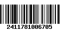 Código de Barras 2411781006705