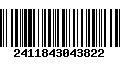 Código de Barras 2411843043822