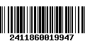 Código de Barras 2411860019947