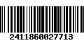 Código de Barras 2411860027713