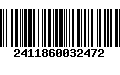 Código de Barras 2411860032472