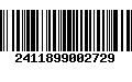 Código de Barras 2411899002729