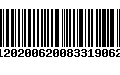Código de Barras 2412020062008331906230