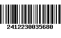 Código de Barras 2412230035680