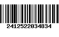 Código de Barras 2412522034834