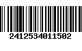 Código de Barras 2412534011502