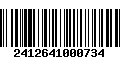 Código de Barras 2412641000734