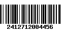 Código de Barras 2412712004456