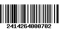 Código de Barras 2414264000702