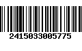 Código de Barras 2415033005775