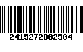 Código de Barras 2415272002504