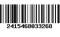 Código de Barras 2415468033268