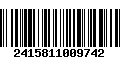 Código de Barras 2415811009742