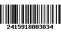 Código de Barras 2415918003834