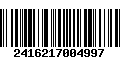 Código de Barras 2416217004997