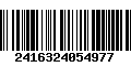 Código de Barras 2416324054977