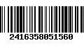 Código de Barras 2416358051560